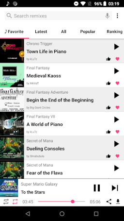 Remix Game Music Player